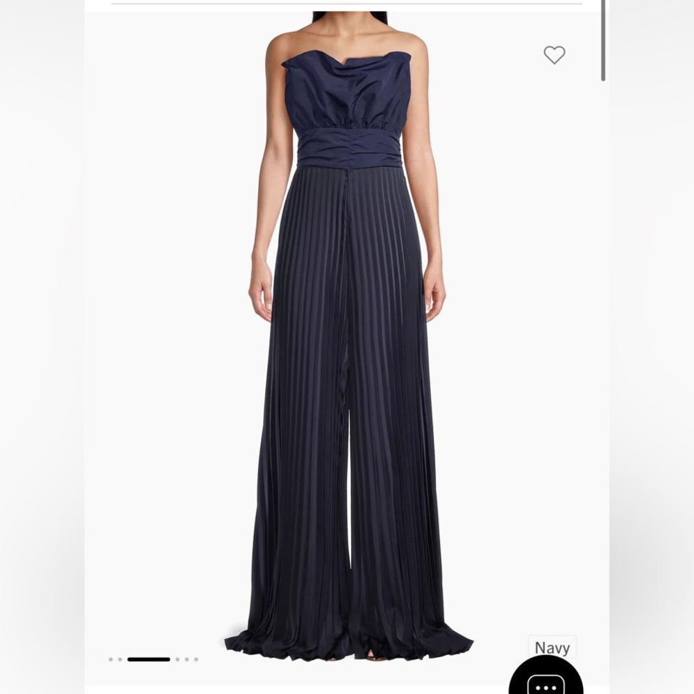 One33 Social pleated crepe jumpsuit